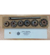 Набор зенковок (шарошки) ремонта седел клапанов двигателей Perkins D3900, 9 т/с зубьев