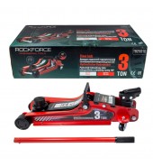 Домкрат подкатной гидравлический низкопрофильный 3т (усиленный корпус,поворотная ручка 360°,h min 85мм, h max 380мм)(RF-T825010)