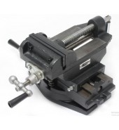 Тиски станочные с дополнительными винтовыми механизмами для регулировки направления "вперед-назад", "лево-право" 5"-125мм ROCK FORCE (RF-329211)