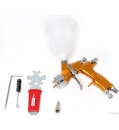 Краскораспылитель "Profi"с верхним пластиковым бачком (600мл, 1.3мм, 2.5bar, 142-198л/мин, присоед. резьба 1/4"+штуцер) ROCK FORCE (RF-410M-13)