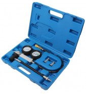 Тестер утечки в цилиндрах в наборе с адаптерами 4пр. (0-7 bar, М12х1.25, М14х1.25), в кейсе ROCK FORCE (RF-902G3)