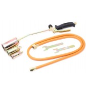 Горелка газовая с насадками и гибким шлангом (насадки-25,35,50мм; L-670мм;L шланга-1.5м) на блистере FORSAGE (F-0525GB)