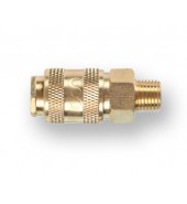 Соединение быстросъем. МАМА х нар. резьба 1/4" (латунь) ECO (AB-F/MT14)